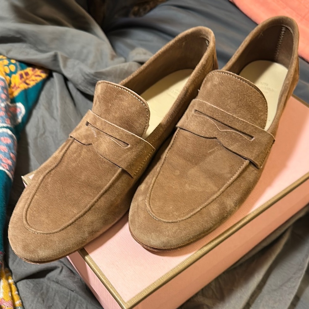 Brown Suede Loafers. 👞 to me, these run a little long & narrow. super cute.